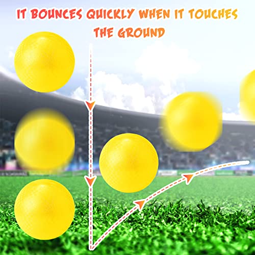 Jerify 12 Pcs Playground Balls Bulk 10 Inch Kickball Bouncy Balls for Kids Inflatable Bouncing Handball for Kids Adults Indoor Outdoor Games Gym Picnic Camp Yoga Exercise - Image 5