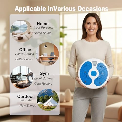 KYTO Waist Twister Disc – Core Trainer Board with Digital Counter, Ab Workout Equipment with 360° Rotation, Non-Slip Foot Massage Design for Home, Office Fitness - Image 7