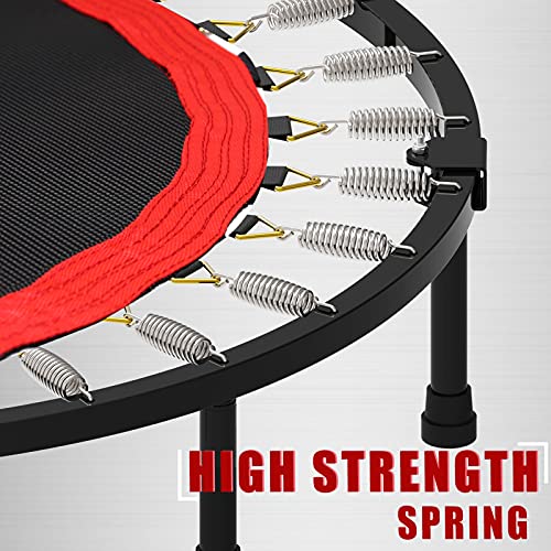 Kanchimi 40" 48" Folding Mini Fitness Indoor Exercise Workout Rebounder Trampoline with Handle, Max Load 330lbs - Image 3