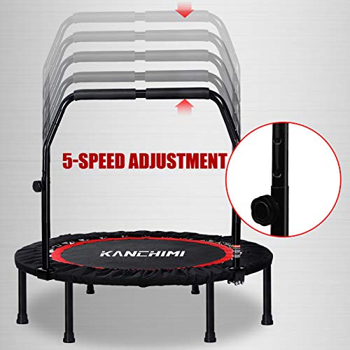 Kanchimi 40" 48" Folding Mini Fitness Indoor Exercise Workout Rebounder Trampoline with Handle, Max Load 330lbs - Image 5