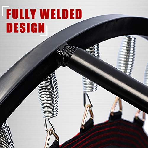 Kanchimi 40" 48" Folding Mini Fitness Indoor Exercise Workout Rebounder Trampoline with Handle, Max Load 330lbs - Image 6