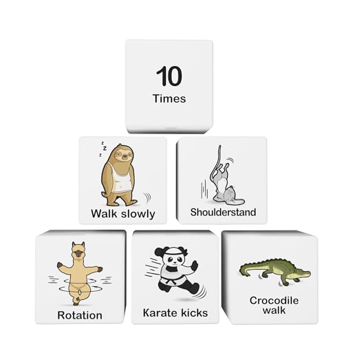 Kids Exercise Dice for Workouts, Fun and Fitness Exercise Equipment, Workout Game, Physical Education Activity Dice Gym Games, Outdoor Indoor Movement Toys for Kids Ages 3+ - Image 5