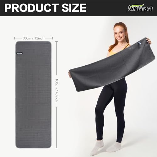 KinHwa Gym Towels - Absorbent Wicking Workout Towels, Quick Dry & Compact, Ideal for Yoga, Fitness, Treadmill or Indoor Bike - Image 3