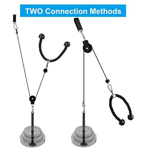LFJ LAT Pull Down and Lift Weight Pulley System Cable Machine Pulley Attachment for Triceps Pull Down, Biceps Curl, Back, Forearm, Shoulder Home Gym Equipment - Image 4