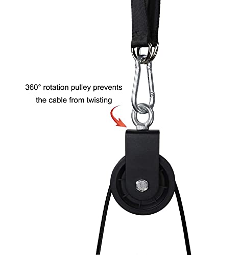 LFJ LAT Pull Down and Lift Weight Pulley System Cable Machine Pulley Attachment for Triceps Pull Down, Biceps Curl, Back, Forearm, Shoulder Home Gym Equipment - Image 7