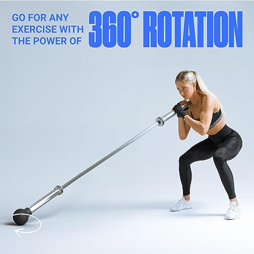 Landmine Attachment for Barbell – Natural Rubber T-Bar Row & Press Landmine Base – Fits 2” Olympic Bars, 360° Rotation for Strength, Squats & Deadlifts - Image 5