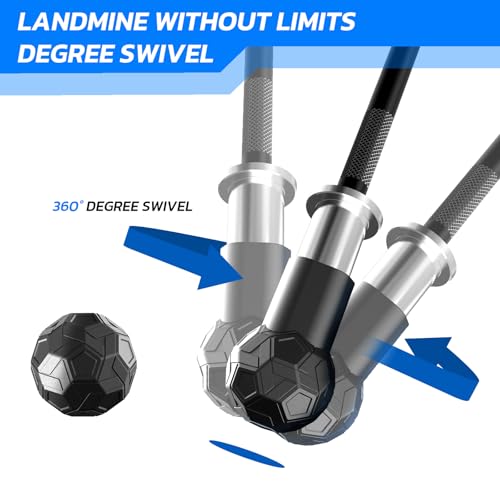 Landmine Attachment for Barbell 2 inch Olympic Bars Natural Rubber T Bar Row Attachment for Press, Row, Rotate, Split Squat Safety Sturdy and Easy to Use with 360ยฐ Rotation for Gym Home (Black) - Image 3