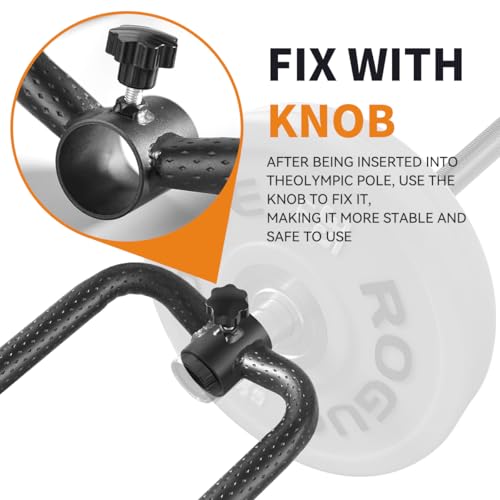 Landmine Handle (550LB Max) for T Bar Row Attachment, Heavy Duty Barbell Row Attachment for 2 Inch Olympic Bar, Pro TBar Row Handle, Landmine Row Attachment, Barbell Attachments - Image 5