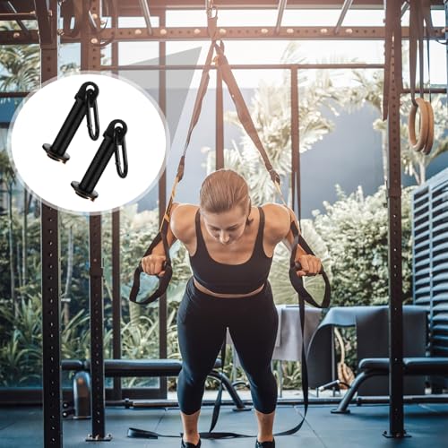 Lasnten 2 Pack Power Cage Squat Rack Home Gym Equipment Attachments Accessory Fits 3x3 Rack with 1" Hole for Power Strength Training Workouts - Image 7