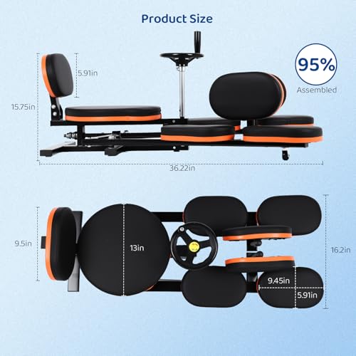 Leg Stretcher,220lbs Heavy Leg Stretch Machine,200° Adjustable Split Machine for Ballet,Home Gym Leg Stretching Training Machine, Suitable for Ballet, Dance, Yoga, Home Gym Dedicated - Image 8