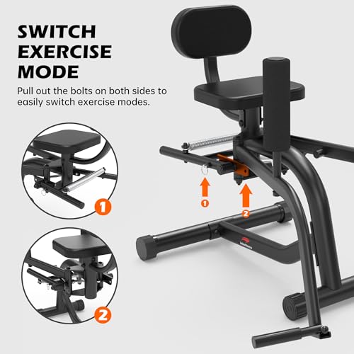 Leikefitness Hip Abductor and Thigh Exercise Machine, Compact Glute Trainer with Thickened Spring, Adjustable 360-Degree Leg Pads for Home Gym Workouts - Image 4