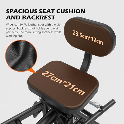 Leikefitness Hip Abductor and Thigh Exercise Machine, Compact Glute Trainer with Thickened Spring, Adjustable 360-Degree Leg Pads for Home Gym Workouts - Image 5