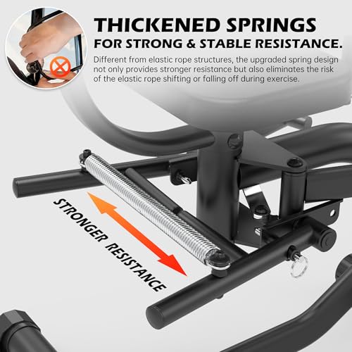 Leikefitness Hip Abductor and Thigh Exercise Machine, Compact Glute Trainer with Thickened Spring, Adjustable 360-Degree Leg Pads for Home Gym Workouts - Image 6