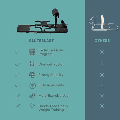 Lifepro Hip Thrust Machine – Adjustable Glutes Workout Equipment for Home – GluteBlast Foldable Booty Builder, Sissy Squat Machine, Thrust Glute Bench, Home Gym Glute Workout - Image 7