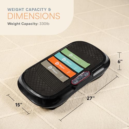 Lifepro Waver Vibration Plate Exercise Machine for Lymphatic Drainage, Muscle Activation, Full-Body Workout Vibrating Platform with Loop Bands, Fitness Equipment for Strength Toning & Fat Loss - Image 7
