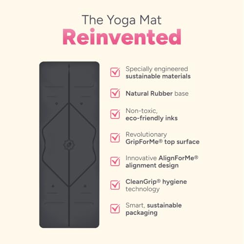 Liforme Travel Yoga mat – Patented Alignment System, Warrior-Like Grip, Non-Slip, Eco-Friendly, Ultra-Lightweight and Sweat Resistant, Made with Natural Rubber - Image 4