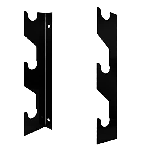 Luwint Barbell Holder Wall Mount, Horizontal 3 Weight Bar Storage Rack - Image 4