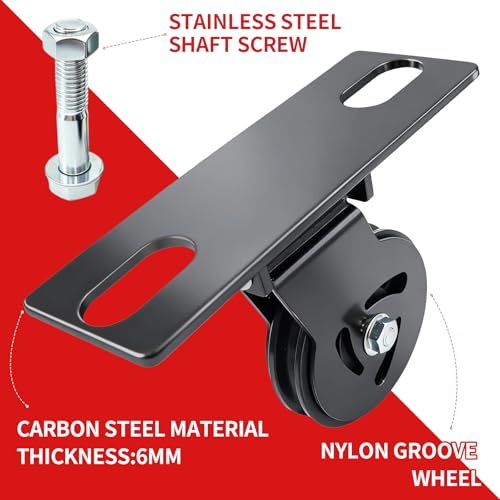 MARLANG Cable Pulley System for Squat Rack 180° Rotating Pulley Attachment M14 Bolts Fits Φ16-26mm Racks Smith Machine,LAT Pulldown & Row Workouts Home Gym Strength Training - Image 6