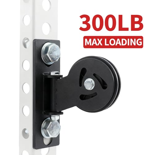 MARLANG Cable Pulley System for Squat Rack 180° Rotating Pulley Attachment M14 Bolts Fits Φ16-26mm Racks Smith Machine,LAT Pulldown & Row Workouts Home Gym Strength Training - Image 7