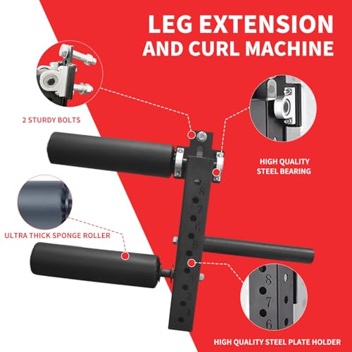 MARLANG Leg Extension and Curl Machine for Power Rack Attachments, Leg Extension Attachment for Home Gym, Leg Curl Attachment for Workout Equipment - Image 3