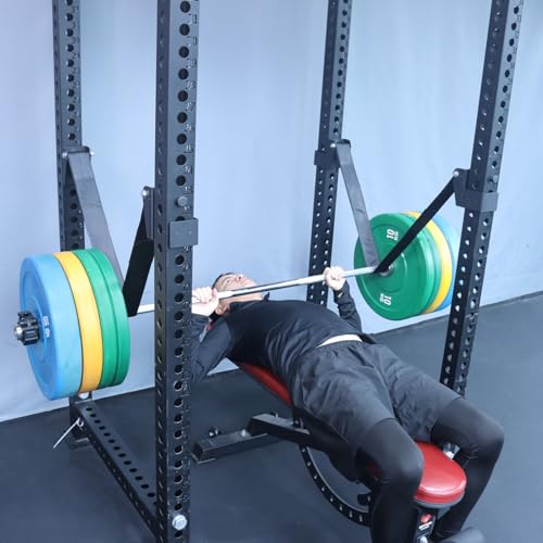 MARLANG Power Rack Attachments Safety Straps Squat Rack Attachments Fit 3x3 Power Rack for Row Deadlift Bench Press Hip Thrust Chest Press and More - Image 4