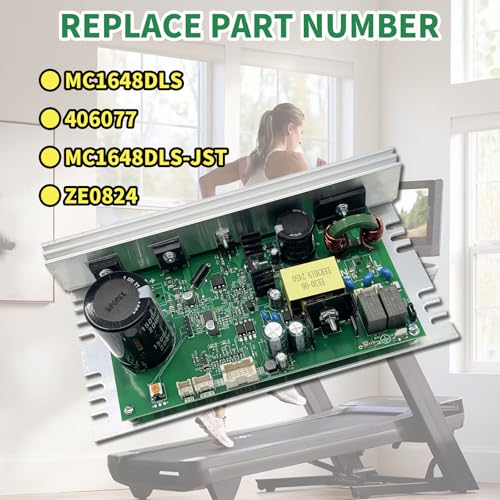 MC1648DLS 406077 Treadmill Control Board Motor Controller Board Motherboard 110V Compatible with NordicTrack/FreeMotion/Proform Treadmill Replace MC1648DLS-JST ZE0824,White Sockets 10 Pins 50W - Image 3