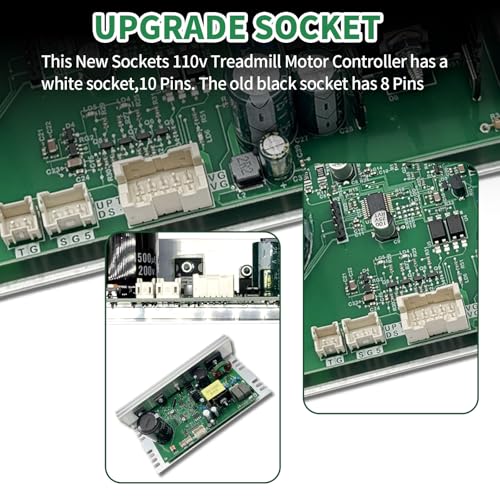 MC1648DLS 406077 Treadmill Control Board Motor Controller Board Motherboard 110V Compatible with NordicTrack/FreeMotion/Proform Treadmill Replace MC1648DLS-JST ZE0824,White Sockets 10 Pins 50W - Image 4