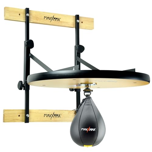MaxxMMA Speed Bag Platform Kit - Heavy Duty Boxing Training Equipment with Punching Ball, Adjustable Height for Home Fitness, Suitable for Boxing and Fitness Enthusiasts - Image 4