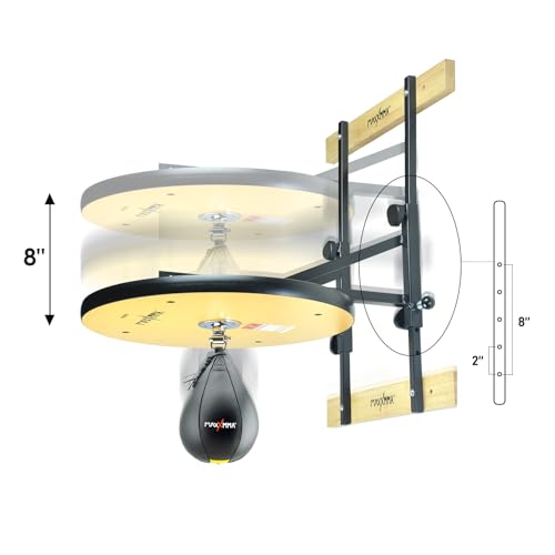 MaxxMMA Speed Bag Platform Kit - Heavy Duty Boxing Training Equipment with Punching Ball, Adjustable Height for Home Fitness, Suitable for Boxing and Fitness Enthusiasts - Image 7
