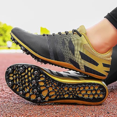 Men Women Kids Track and Field Shoes Professional 8 Spikes Running Racing Sneakers Breathable Lightweight Sprinting Shoes - Image 3