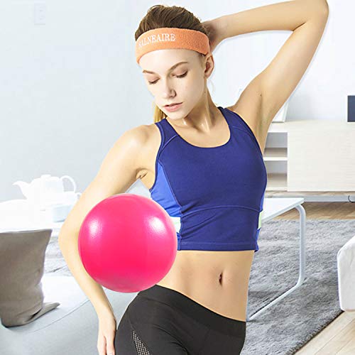 Mini Exercise Ball, 9 Inch Small Gym Ball with Inflatable Straw for Yoga, Pilates, Stability, Barre, Physical Therapy, Stretching and Core Training, Improves Balance, Strength - Image 7