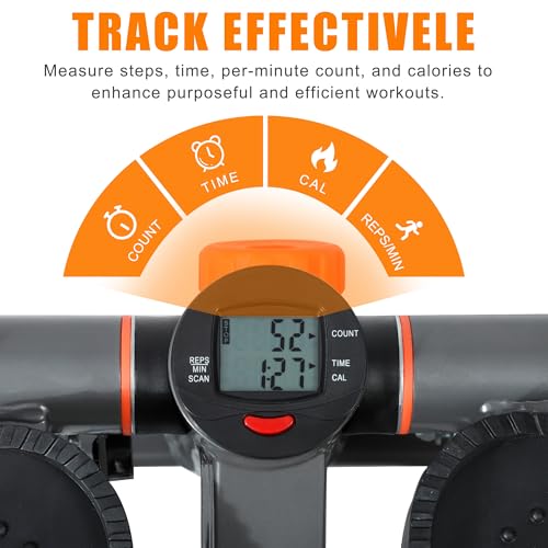 Mini Stair Stepper for Exercise at Home Stair Stepper with Resistance Bands Exercise Equipment for Home Stair Climber Stepper Machine for Home Gym Cardio Equipment for Full Body Workout - Image 4