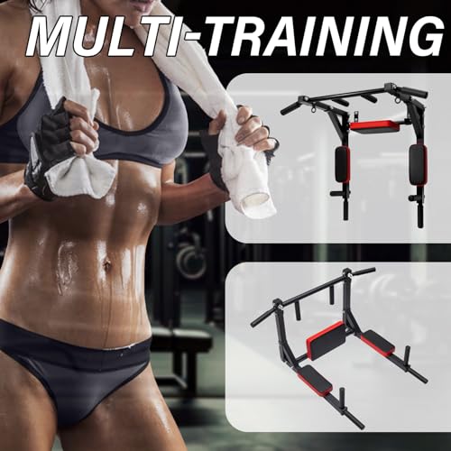 Multifunctional Wall Mount Pull-Up Bar Fitness Equipment,Chin-Up for Indoor Home Gym Workout,Supports to 440 Lbs - Image 5