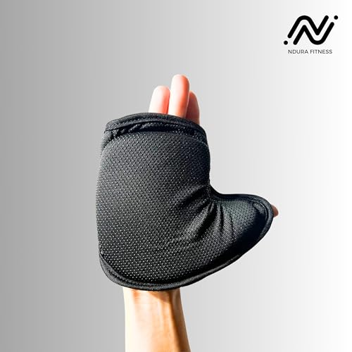 Ndura Fingerless Workout Gloves for Women Gym, Spinning, Yoga, Pilates, Indoor Cycling - Full Palm Protection, Watch Friendly, Washable Thick Padded Weight Lifting Gloves for Women - Image 5