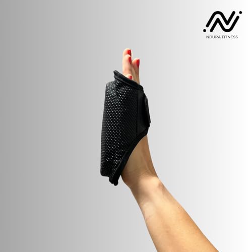 Ndura Fingerless Workout Gloves for Women Gym, Spinning, Yoga, Pilates, Indoor Cycling - Full Palm Protection, Watch Friendly, Washable Thick Padded Weight Lifting Gloves for Women - Image 6