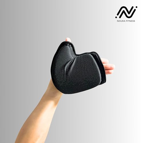 Ndura Fingerless Workout Gloves for Women Gym, Spinning, Yoga, Pilates, Indoor Cycling - Full Palm Protection, Watch Friendly, Washable Thick Padded Weight Lifting Gloves for Women - Image 7
