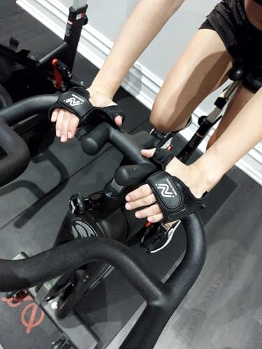 Ndura Fingerless Workout Gloves for Women Gym, Spinning, Yoga, Pilates, Indoor Cycling - Full Palm Protection, Watch Friendly, Washable Thick Padded Weight Lifting Gloves for Women - Image 8