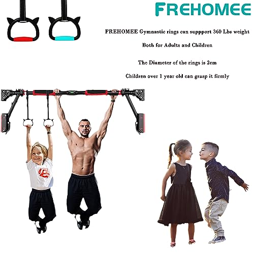 New Professional Gymnastic Rings,Both for Adults and Kids,Support 550 LBS,Home Fitness Equipment,Indoor and Outdoor Pull-up Bar for Stretching and Height Increase,with Adjustable Straps - Image 3