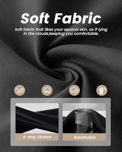 NexiEpoch 4 Pack Leggings for Women - High Waisted Tummy Control Soft Black Capri Yoga Pants with Pockets for Workout - Image 4