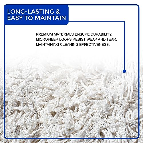 Nine Forty Industrial-Grade 24x5 Cotton Dust Mop Head Refills, Perfect Replacement for Busy Home, Gym, Industrial and Commercial Spaces, Heavy-Duty Mop for Janitorial & Housekeeping Needs - 2 Pack - Image 6