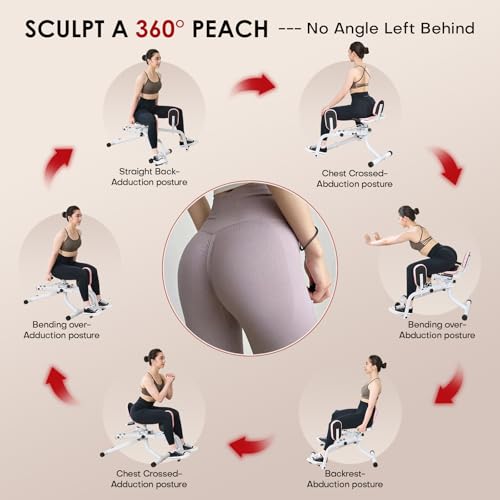 Ocdin Hip Abductor Adductor Machine for Home Gym, Inner and Outer Thigh and Glute Workout System - Image 4