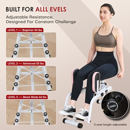 Ocdin Hip Abductor Adductor Machine for Home Gym, Inner and Outer Thigh and Glute Workout System - Image 6