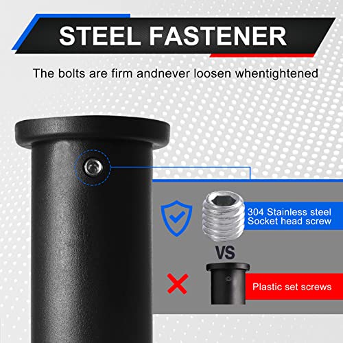 Olympic Adapter Sleeve (2 PCS), Converts 1" Standard Weight Plate Posts to 2" Olympic Weight Plate Posts, Suitable for 1" Standard Barbell Bars, Heavy Duty Nylon and Removable end Cap - Image 4