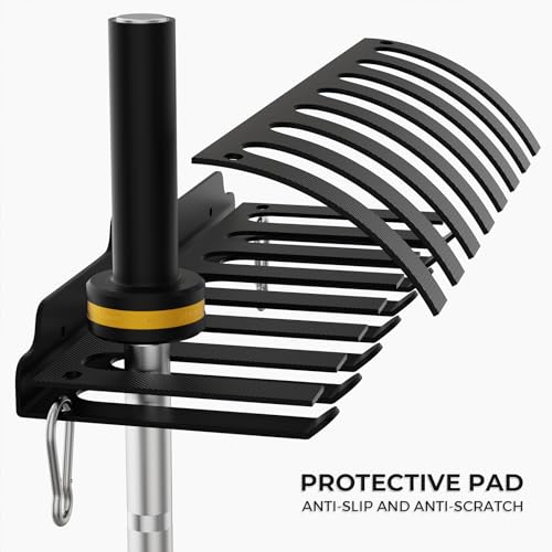 Olympic Barbell Hanger,Garage Gym Bar Wall Rack,Vertical Barbell Mount Rack,Black Powder Coated,Space Saving Commercial or Home Gym Accessory,Holds Under 33mm Bar Size - Image 3