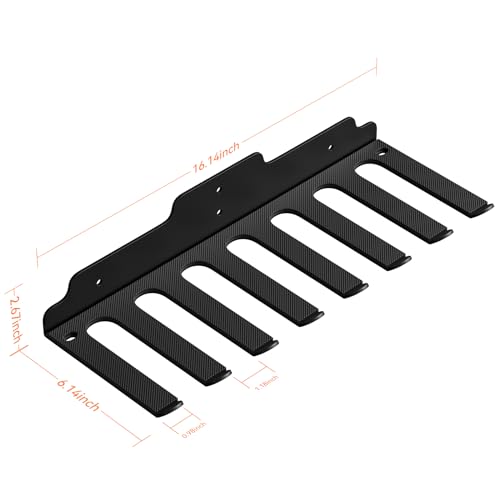 Olympic Barbell Hanger,Garage Gym Bar Wall Rack,Vertical Barbell Mount Rack,Black Powder Coated,Space Saving Commercial or Home Gym Accessory,Holds Under 33mm Bar Size - Image 7