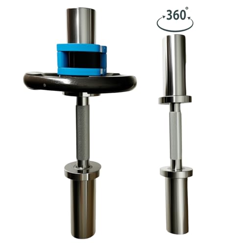 Olympic Dumbbell Handle, Loadable Dumbbell Bars for 2 Inch Olympic Weight Plates, Ideal for Home Gym Strength Training - Image 6