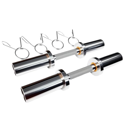 Olympic Dumbbell Handle, Loadable Dumbbell Bars for 2 Inch Olympic Weight Plates, Ideal for Home Gym Strength Training - Image 2