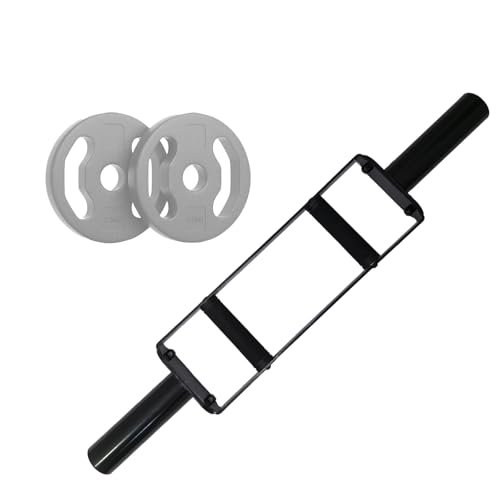 Olympic Tricep Bar Home Gym Weightlifting for Strength Training with Rubber Grips,for Deadlifts, Squats, Shrugs - Image 3