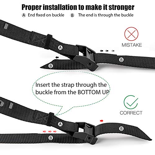 PACEARTH Gymnastics Rings Wooden Olympic Rings 1500/1000lbs with Adjustable Cam Buckle 14.76ft/9ft Long Straps with Scale Non-Slip Gym Rings for Home Gym Full Body Workout - Image 7