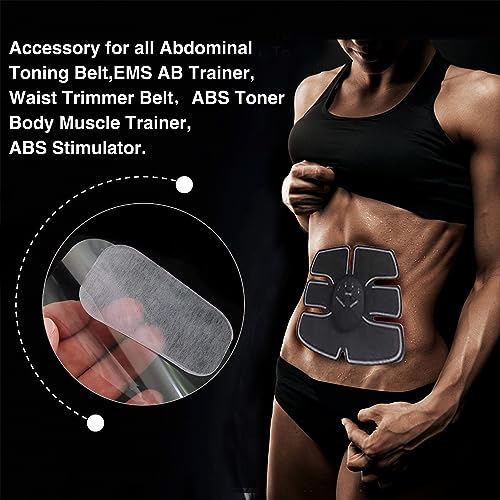 PAMASE 50/80 Pcs Gel Pads for Abs Stimulator - Replacement Pads for Abdominal Muscle Trainer, Reusable Ab Workout Toner Belt Accessory - Image 3
